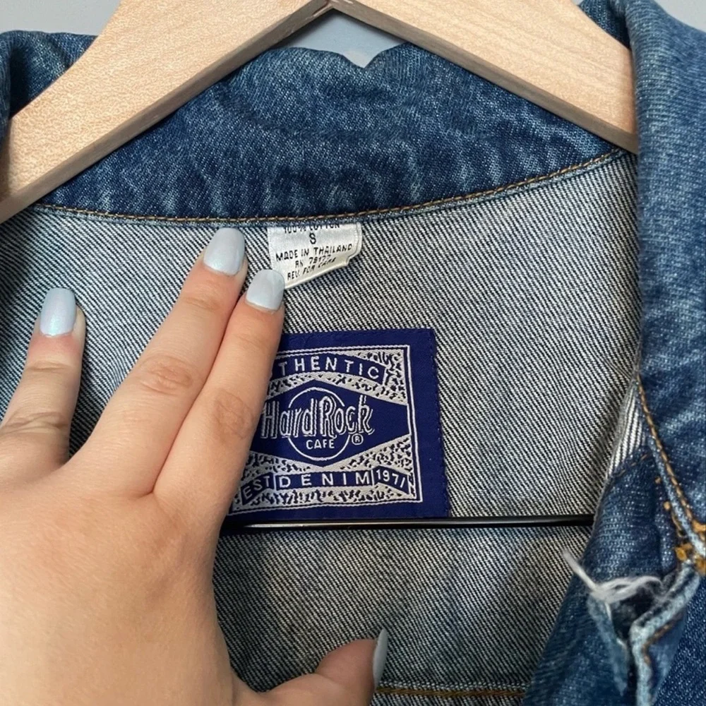 Hard Rock Cafe Jean Jacket - Picture 3 of 3